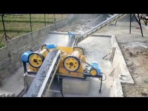 jaw crusher and vibrating screen