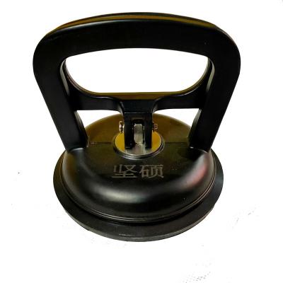 China Black Color Small Single Cups Aluminum Alloy Factory Vacuum Suction Lifter For Glass Table Tops for sale