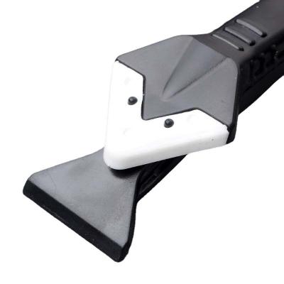 China Three-in-One Squeegee Made Of China Long Handle Metal Silicone Gap Cleaning Glass Sealcoat Squeegee for sale