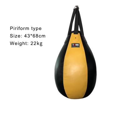 China Heavy PVC Peer-shape Boxing Sandbags Heavy Free Standing Boxing Sandbag OEM Customized Logo for sale