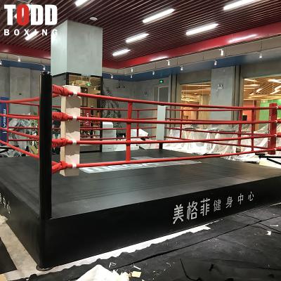 China Sanda Mma kick boxing 6m x 6m x 50cm mounted high quality high ring for sale