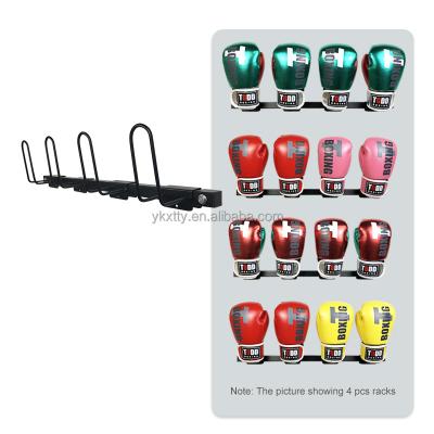 China Custom Steel Wall Mounted Boxing Gloves Display Rack Metal Storage Rack Gloves Drying Rack for sale