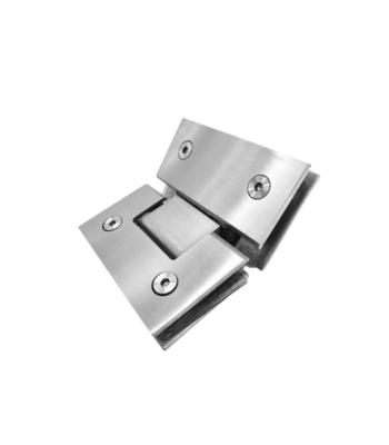 China Modern Stainless Steel 135 Degree Hotel Bathroom Fittings 201 304 Glass Shower Hinge Frameless Glass Door Hinge Shower Room Hardware for sale