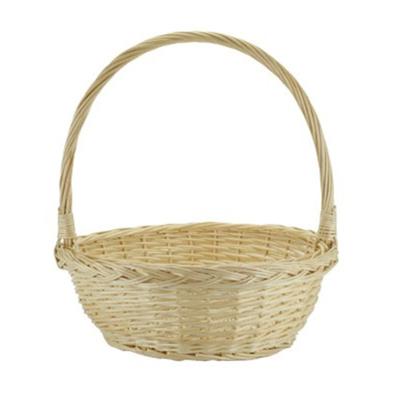 China Feature Jialan Christmas Round Handle Wicker Gift Basket Factory for sale