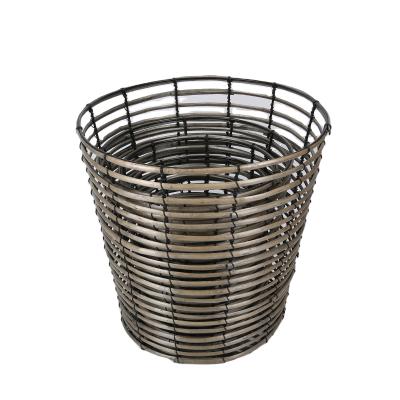 China Stored Jialan Creative Exclusive Design Of Retro Wicker Hollow Storage Basket for sale