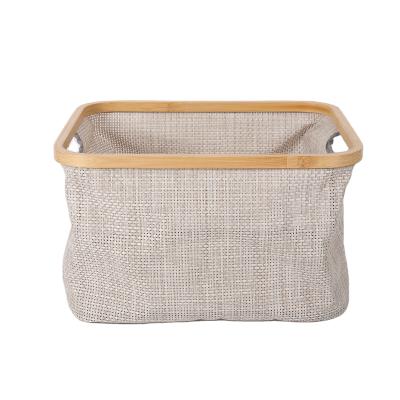 China Jialan stored square storage baskets which are popular in September are made of woven textiles for sale