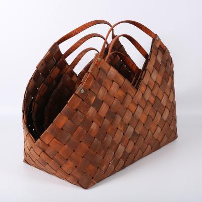 China Jialan Brown storage stocked baskets are popular season for sale