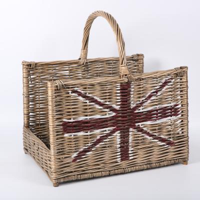 China Jialan 100% Handmade Wicker Basket With Handle And Portable Stocked for sale