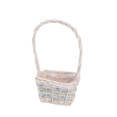 China Jialan Wholesale Customized Cheap Rectangular Woven Wicker Basket Stocked for sale