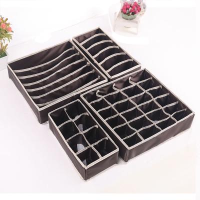 China Jialan Home Oganizer Fabric Underbed Stored Foldable Socks and Underwear Divided Storage Drawer Boxes for sale