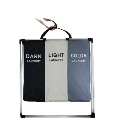 China Jialan Stored Folding Metal Laundry Basket Laundry Home Bag for sale