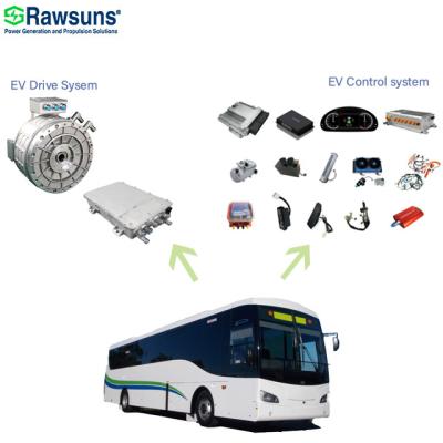 China Waterproof EV conversion kit for RSTM424 PMSM electric car motor electric car conversion kit full set for 8M AMT bus for sale