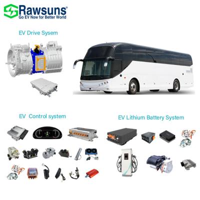 China Waterproof Rawsuns 75kw 100kw electric vehicle ev motor drive systemev hybrid car conversion kit for bus/truck for sale