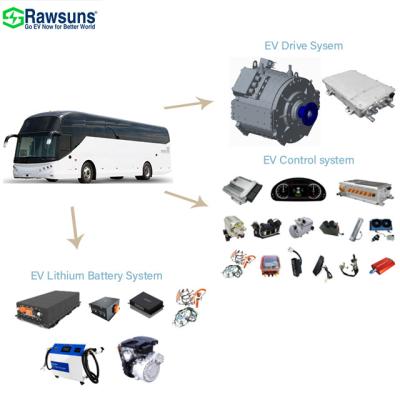 China Rawsuns waterproof ev conversion kit for car electric vehicle motors drive system+controller+battery RDD2800 ev kit for 12m bus for sale