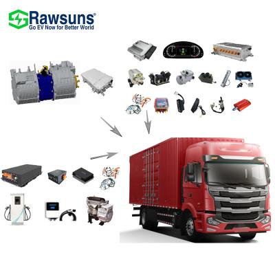 China 150kw 185kw 1300Nm 1700Nm EV Transmission Motor EV Truck Car Waterproof Conversion Electric Truck Conversion Kit For 60T Tractor for sale