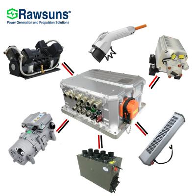 China RAWSUNS waterproof all in one controller electric car conversion kit 3 in-1/4-in-1/5-in-1 ev motor ev conversion kit for sale