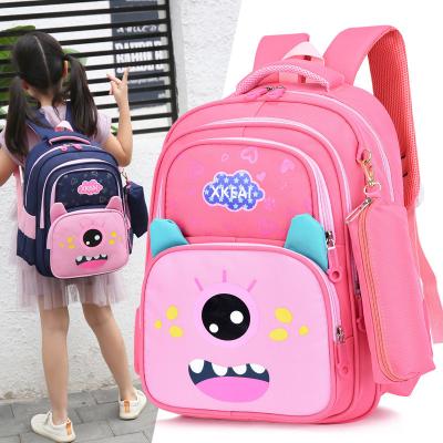 China 100% Eco-friendly Fashion Styles Customized Logo Cute Spine Protection Kids Bags Children Backpack School Bag 6-12 Years Grade 3-6 for sale