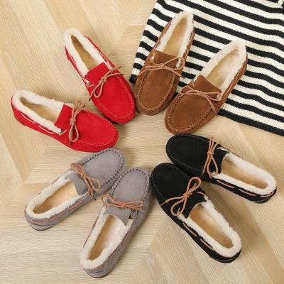 China Plush anti-slip warm flat women winter cotton casual shoes for women and ladies 2020 for sale