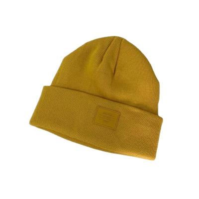 China 2022 Winter Fashionable Wholesale COMMON Solid Color Warm Unisex Knitted Hat Beanie Hats For Women Men for sale