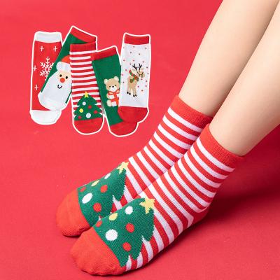 China 2021 Happy New Years Living Christmas Kids Children Stocking Socks for sale