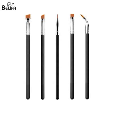 Chine Belifa Long handle Eyeliner Lip brushes Portable fiber makeup brush Single bevel eyebrow brushes Beauty make-up tools à vendre