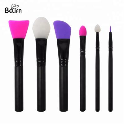 중국 Belifa new products 2018 6pcs best selling silicon makeup make up brush set 판매용