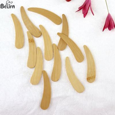 China Custom diy mask tool skincare mask brush spoon cosmetic mini face clay mask brush wooden bambu bamboo handle and spatula for sale