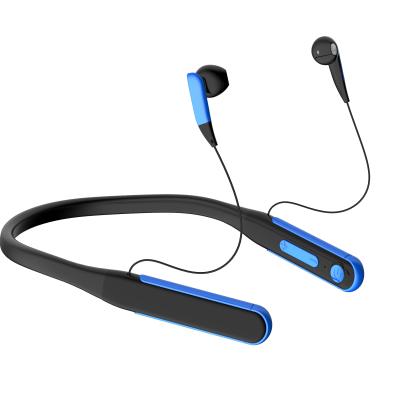 China In-ear High Fidelity Zero Noise Delay 25 Hours Working Neckband 5.0 Band Sports TF Card Solt Magnetic Vibration Gaming Headset for sale