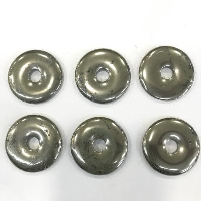 China Diy Jewelry Accessories Wholesale pure natural pyrite 25-50MM peace buckle Chinese copper coin pendant DIY jewelry for sale