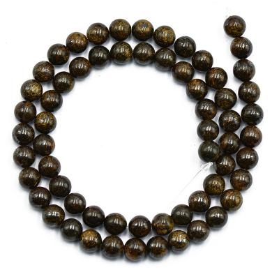 China DIY Jewelry Hand Making Wholesale Bronzite Africa Bloodstone Pink Opal Australian Round Stone Loose  beads for jewelry making for sale