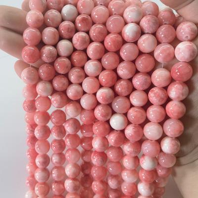 China DIY Jewelry Hand Making Round Gemstone Beads Loose Beads 4mm to12mm Pink Opal AustralianTurquoise Lapis Natural Bead For Jewelry Making for sale