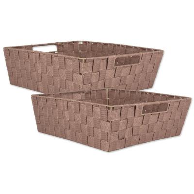 China Factory direct sale durable handmade nylon woven large pantry storage baskets for sale