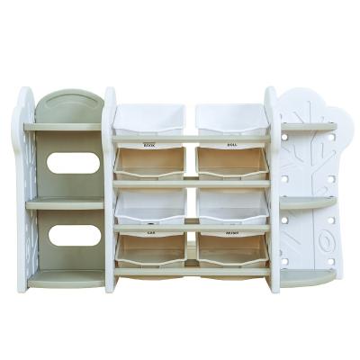 China Professional Wholesale Baby Toy Shelf Indoor Foldable Kids Plastic Cabinets Eco-Friendly Storage Rack Cabinets for sale