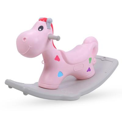 China New Design Popular Baby Kids Plastic Toddler Walker Cartoon Rocking Horse Ride On Animals Play for sale