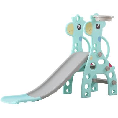 China Multifunctional hot sale baby indoor playground 3 in 1 plastic slide with swing set on sale for sale