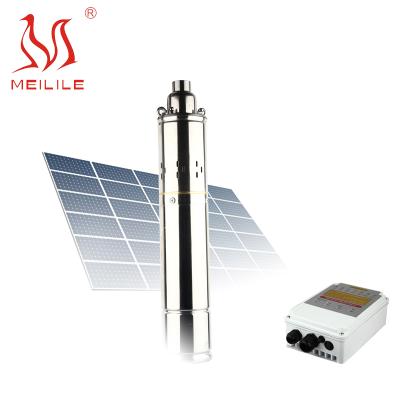 China Automotive Industry Brushless DC Solar Powered Pump 24 Volt Submersible Solar Pump Kit Water Solar Deep Well Pumps for sale