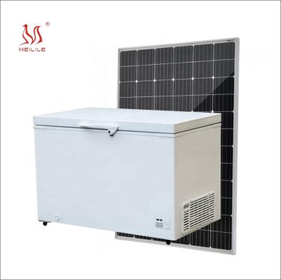 China Meilile BD-315 DC12V 24V Outdoor Solar Freezer Off Grid Chest Freezer for sale