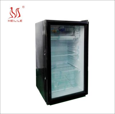 China RV Meilile DC12v24v Solar Single Door Showcase Beverage Cooler for sale