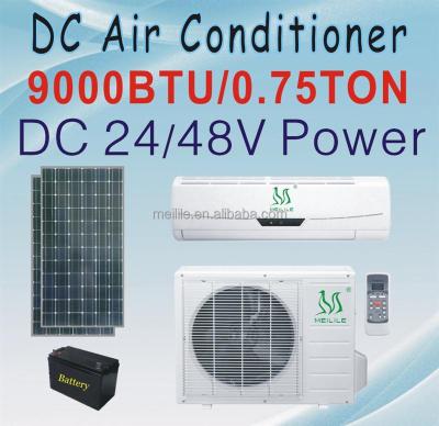 China Solar room dc air conditioner 9000BTU powerd air conditioning DC-25GW for sale