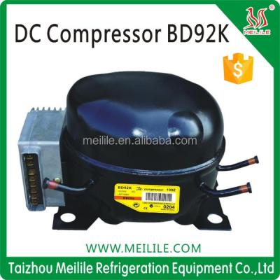 China Refrigeration Parts BD92K DC Compressor R600a DC12V/24V/36V Refrigerator Freezer Compressor for sale