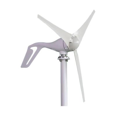 China Horizontal Nylon Fiber Shaft Wind Turbine 400W 24V Wind Power Generation System Alternative Energy Generator for sale