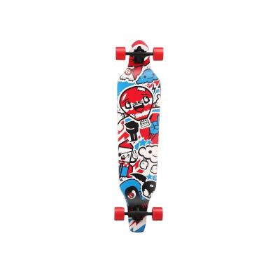 China Wholesale Child Chinese Maple Material Skateboard Custom Board 9 Layers Long Four Wheels for sale