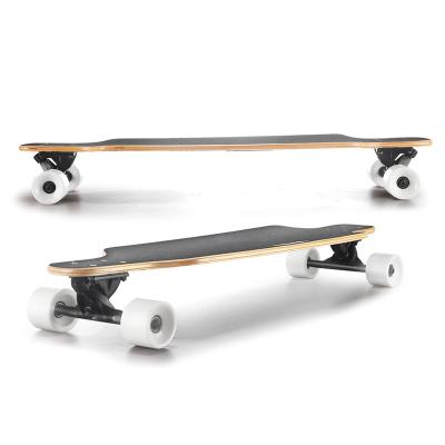 China Flexible Popular High Speed ​​Wood Skateboard Deck Long Maple Board for sale