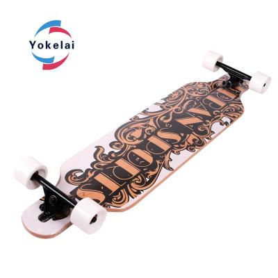 China Flexible Double Kick Chinese Style Maple Wood Beginner Skateboard for sale