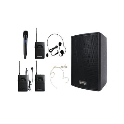 China 10 In Full Range Speaker Conference Sound System Set Speaker PA Audio Confer System 10 Full Set UHF Microphones With GX-SP1010 Loudspeaker for sale