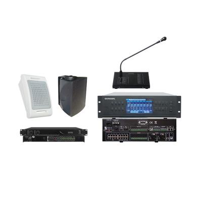 China Public Address System Full Set Sistema De Audio Broadcasting Public Address Intercom With Outdoor Public Address System Speaker 484*375*132mm for sale