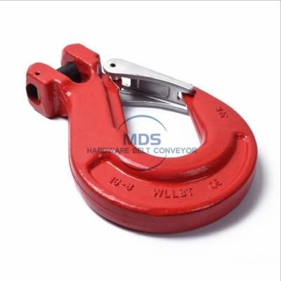 China High Quality Heavy Industry G80 Rigging Drop Forged Alloy Steel Self Lock Security Clevis Lifting Hooks for sale