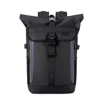 China Fashion Large Capacity Bucket Laptop Backpack Leisure Tide Cool Cylinder Office Waterproof Backpack for sale