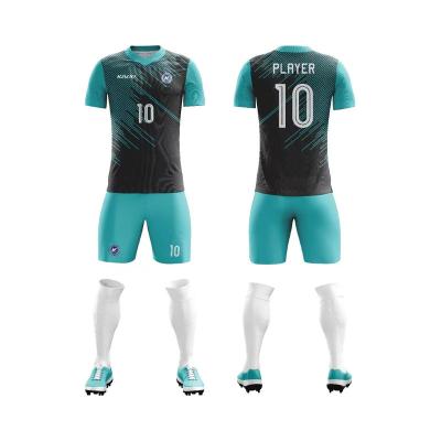 China Shirts & Tops factory mens plus size soccer Kit Custom Children's Club Kit Team order kit singlet futbol for sale