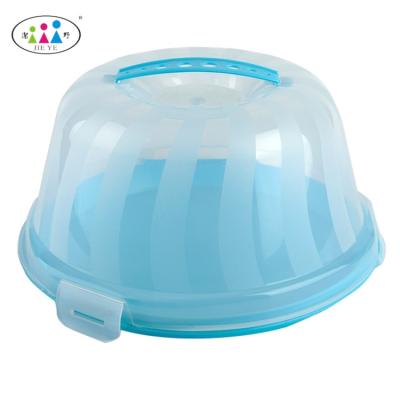 China Factory handmade food grade clear plastic round cake carrier and plastic cake stand for sale